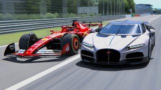 Ferrari F1 2024 vs Bugatti Tourbillon - Monza GP