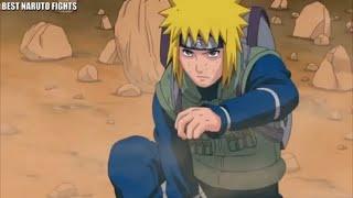 Yellow flash- minato vs 1000 rock shinobis in Third great ninja War