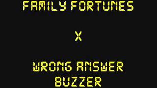 Family Fortunes 'X' Wrong Answer 'Uh-Uh' Buzzer/Sound Effect