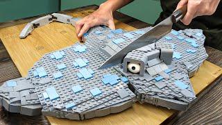 Catch & Fillet a MASSIVE LEGO RARE Stingray Fish IRL | Amazing Fish Cutting Skill ASMR