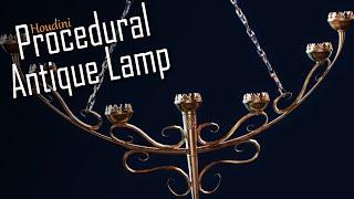 Procedural Antique Lamp || Houdini Tutorial