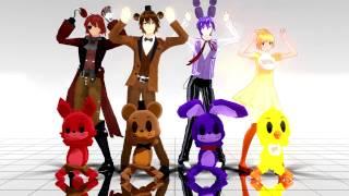 【Five Nights At Freddy's - Caramelldansen】MMD