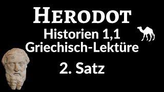 Herodot | Historien 1,1 - 2. Satz | Lektüre-Übung | Altgriechisch für Fortgeschrittene | Tobias Huhn