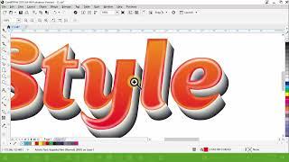 Best Text Effect Coreldraw | Coreldraw Me 3d Text Effect Kaise Banta hai