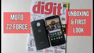 Moto Z2 Force Unboxing & Drop Test | Digit.in