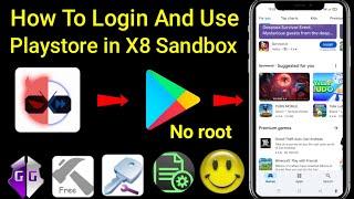 How to Install And Login Play store In X8 Sandbox No Root 2024