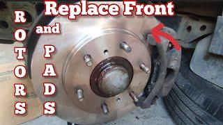 How to replace front rotors and brake pads Montero Sport
