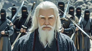 Kung Fu Movie: The bullies besiege an elderly man with white hair, unaware that he is invincible!