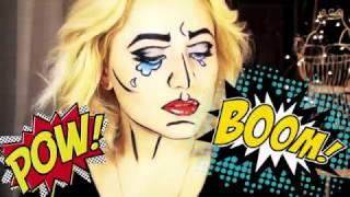 Pop Art/Comic Book Halloween Makeup / Макияж на Хэллоуин