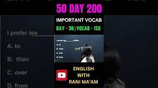 Rani Ma'am's 50-Day 200 Vocab Challenge Begins!  | Day - 38 | Vocab - 150 |  #vocabulary