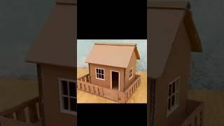 How To Make Small Cardboard House For School project |DIY Miniature Cardboard House