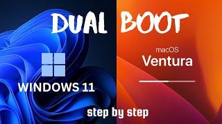 How to Dual Boot macOS 13 Ventura With Windows 11 |  macOS ventura install on pc Hindi