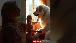 She Stood Still… and the Giant Dog Did THIS! ‍️ #Shorts #unbreakablebond  #ai #giant