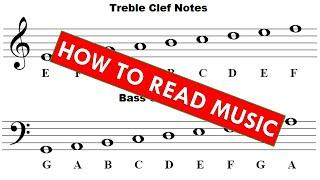 How To Read Music (For Beginners) - Basic Music Theory Course (Lesson 1)