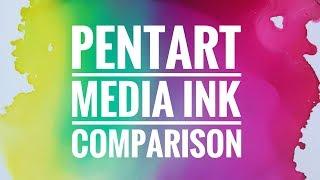 Pentart Media Ink Comparison To Ranger Alcohol Inks