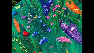 113 - Acrylic Art - 3 way Collaboration Myriam's Nature & Tammy Anderson - Arteza Pigments & Resin