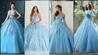 Light blue gowns designer collection for formal occasions | long gown designer