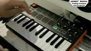 #midi #Keyboard #Controller with  Drum pad, closehats ride Cymbal.