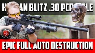 Hatsan Blitz .30 Full Auto PCP Rifle vs Human Head. How Deadly is It? Epic Shooting Test