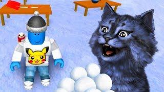 ИГРАЕМ В СНЕЖКИ в РОБЛОКС / Snow Ball Fighting Simulator ROBLOX