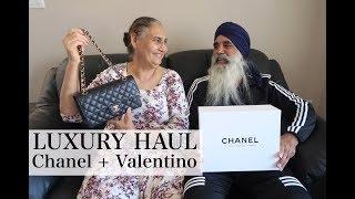 LUXURY HAUL WITH MY INDIAN PARENTS | CHANEL + VALENTINO
