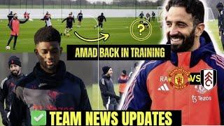 🟢BREAKINGRuben AMORIM Training Update||LOOK WHO'S BACK AT CARRINGTON MAN UTD NEWS#manunitednews