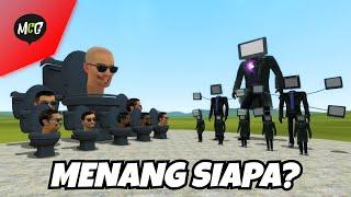 Skibidi Toilet kacamata Melawan Mecha Tv Man, Menang Siapa?