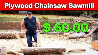 Sawmill retailers don't want you to see this DIY - Chainsaw Sawmill.