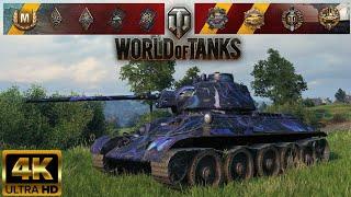 T-34 - Westfield map - 12 kills - 4,1k damage World of Tanks replay 4K