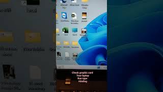 How to check which graphics card you have on  windows 11 pc