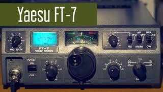 Yaesu FT-7 японский КВ трансивер 70х годов для работы из полей. Радиолюбители и радиосвязь.