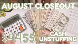  Monthly Cash Unstuffing $4455 | August 2024 Closeout | Single Income