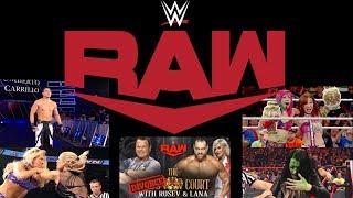 MONDAY NIGHT RAW 10/28/19 Divorce Court with Lana & Rusev Kabuki Warriors Turn On Paige