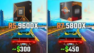 RYZEN 5 9600X vs RYZEN 7 5800X | Test in 6 Games