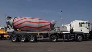 pktrucks Liebherr 12 cbm. 3-axle concrete mixer trailer with separate DEUTZ F6L912 engine - 2008