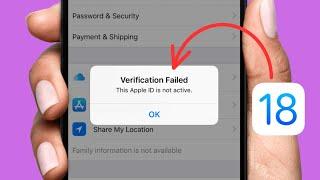 How to Fix Apple ID Not Active Problem in iPhone iOS 18