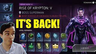 Rise Of Krypton Solo Raids Are Back Injustice 2 Mobile