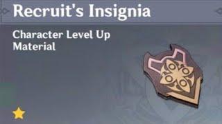 HOW TO GET RECRUIT'S INSIGNIA Genshin Impact