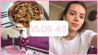 HEM SPOR HEM PİZZA YAPTIK  DUŞ SONRASI CİLT BAKIMIM | VLOG 43