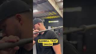 Do THIS if you have tight shoulders. Barbell Trap Smash.