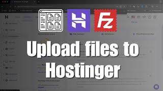 How to upload files to Hostinger?