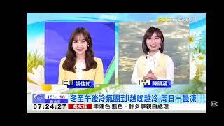 2024 1221 【0700Hello台灣】【氣象時間】