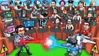 MULTIVERSE of SKIBIDI TOILET G-MAN vs CAMERA TOILET TITAN BOSSES in MINECRAFT animation gameplay