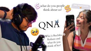 qna with nishchay malhan and his girlfriend ruchika rathore 🫧 #ruchikarathore #triggeredinsaan