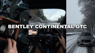 Driving the NEW Bentley Continental GTC in a Scottish Snow Storm