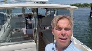 2018 MJM 43z Boston Boat Works For Sale in Palm Beach. New electronics and glass back enclosure.