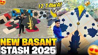 New Basant Stash 2025  12 Tawa reveal krdiya bawa g  Fancy 6 Taway || Big Kite Festival || Basant