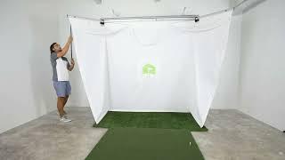 HomeCourse ProScreen 180 Retractable Screen Demo