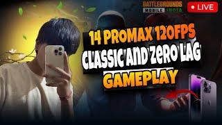 14 PRO MAX 120 FPS TEST  | LIVE TEST | PERFORMANCE & GAMEPLAY #14promax #bgmi