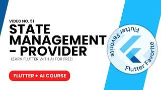 [HINDI] #51 Flutter Provider  | Complete Flutter + AI Course for Beginners